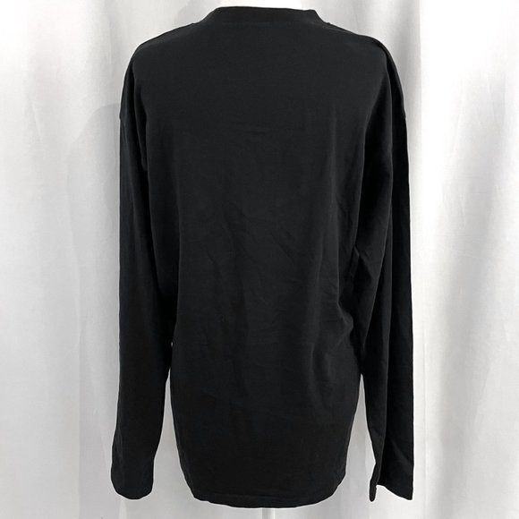 New BP Love Always Wins Metallic Print Long Sleeve Tee Black Unisex Size Small - Picture 11 of 16